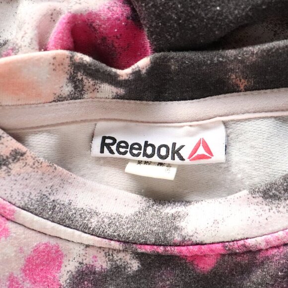 Reebok Women's Sz Lrg Tie Dye All Day Cropped Pullover Activewear Sweater - Picture 9 of 10